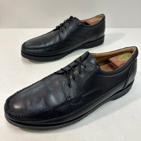 FULLY RESOLED Alden 817 Black Moc Toe Oxford Vibram Cape Cod Derby USA 13 EE main image 5
